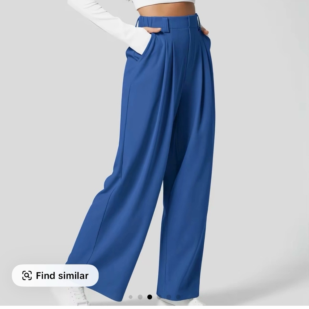 HALARA Royal Blue Wide-Leg Pants